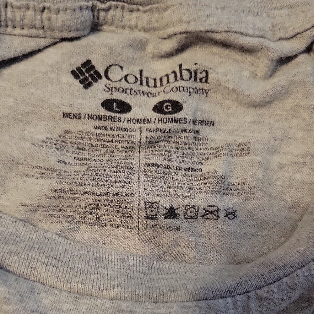 Columbia Heather Gray Graphic PFG Tee - Picture 2 of 5
